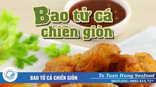 bao tử cá chiên giò
