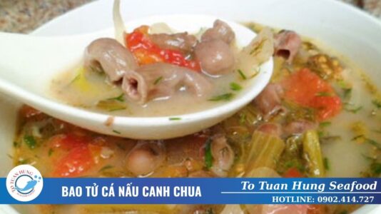 bao tử cá nấu canh chua