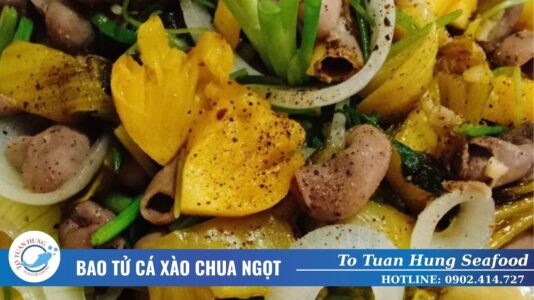 bao tử cá xào chua ngọt