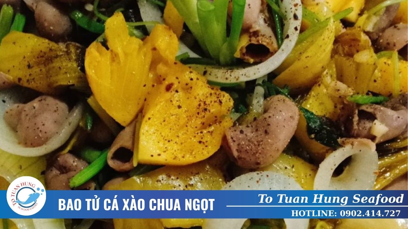bao tử cá xào chua ngọt