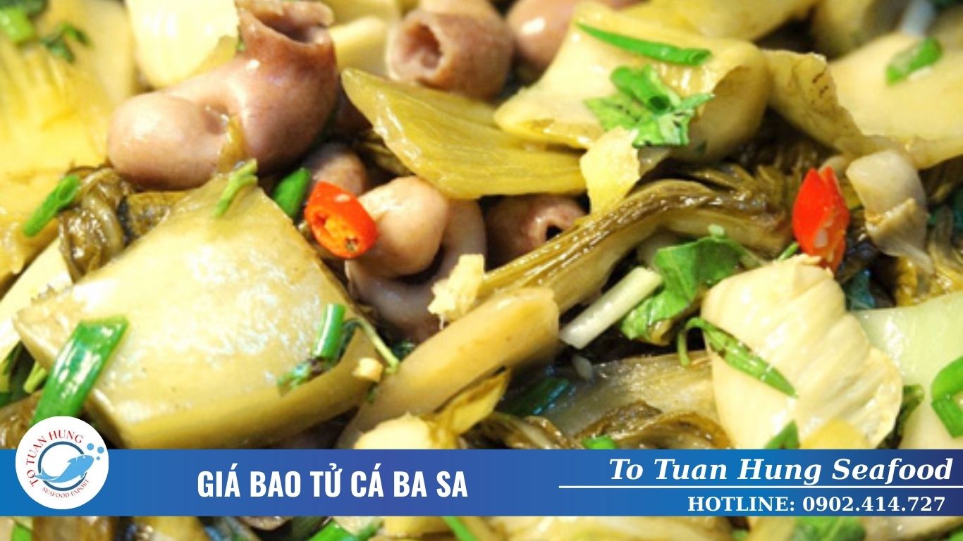giá bao tử cá ba sa