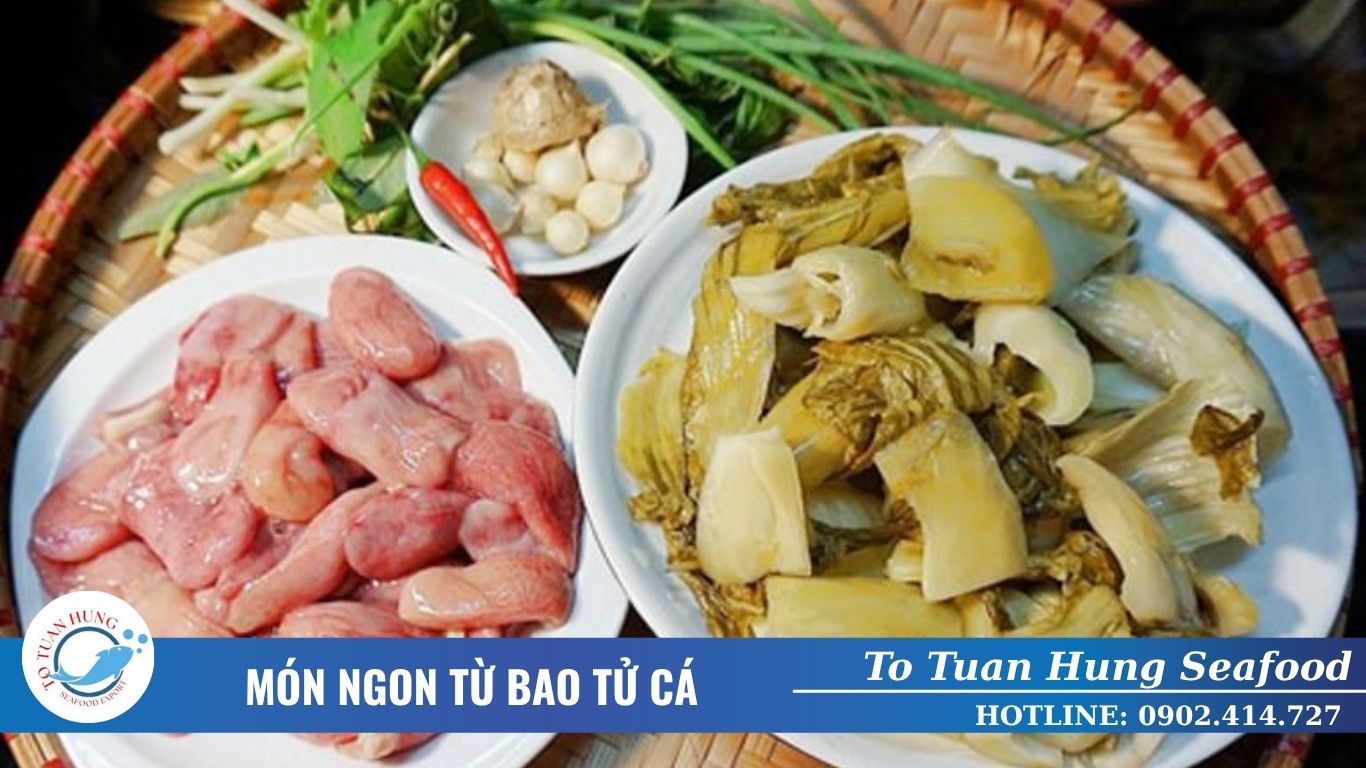 món ngon từ bao tử cá