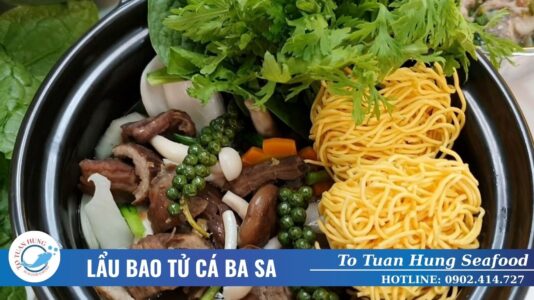 Lẩu bao tử cá ba sa
