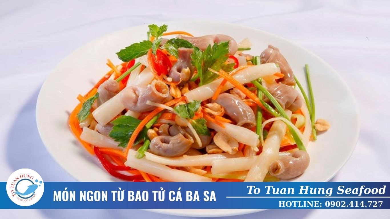 món ngon từ bao tử cá ba sa