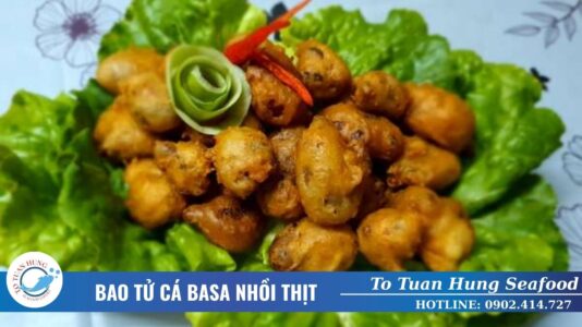 bao tử cá basa nhồi thịt​