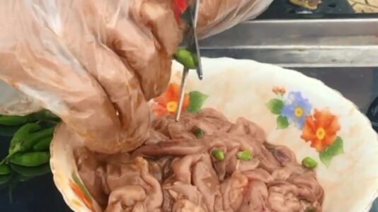 bao tử cá basa nướng