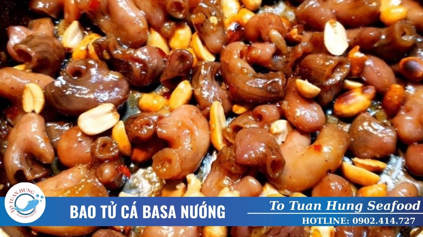 bao tử cá basa nướng