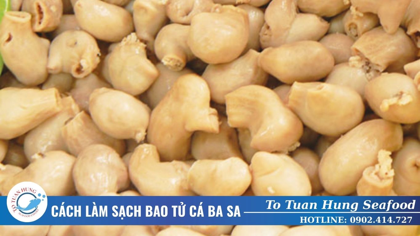 cách làm sạch bao tử cá ba sa