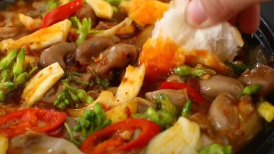 món ngon với bao tử cá ba sa