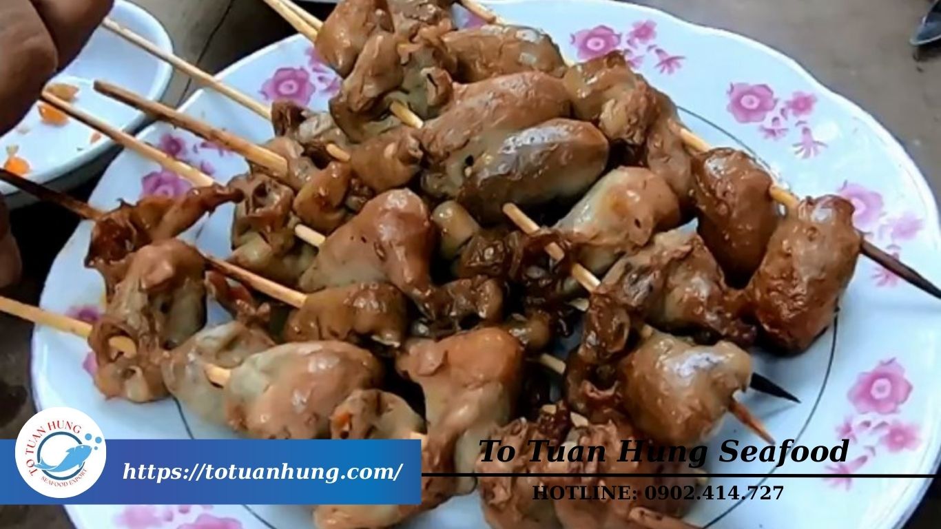 Bao tử cá ba sa nướng