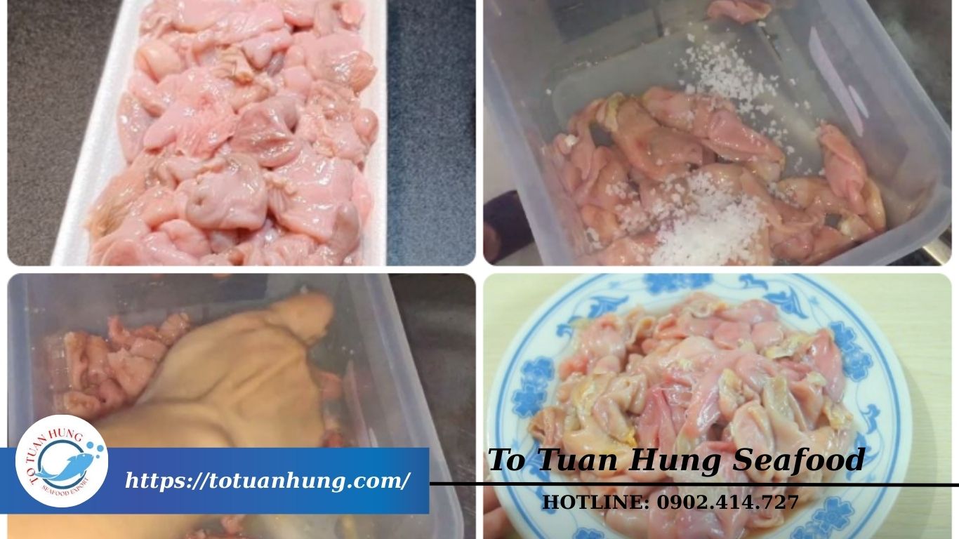 Sơ chế bao tử cá ba sa