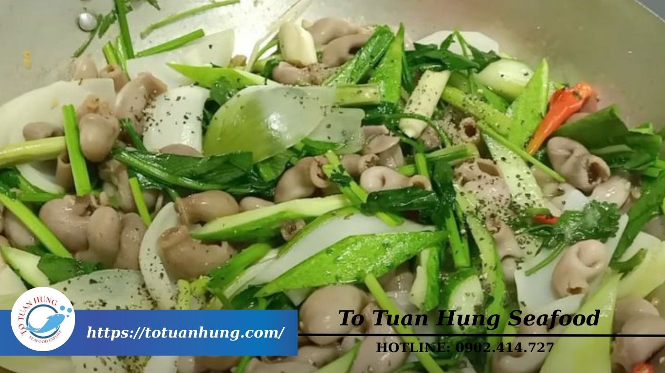 Bao Tử Cá Ba Sa Xào Hành Tây