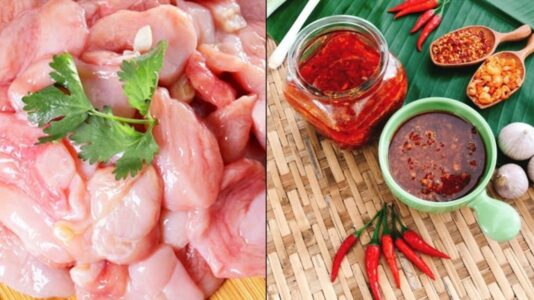 Bao tử cá basa xào cay