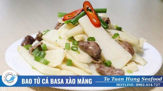 Bao tử cá basa xào măng