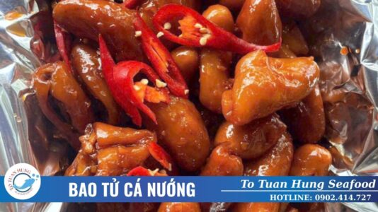 bao tử cá nướng