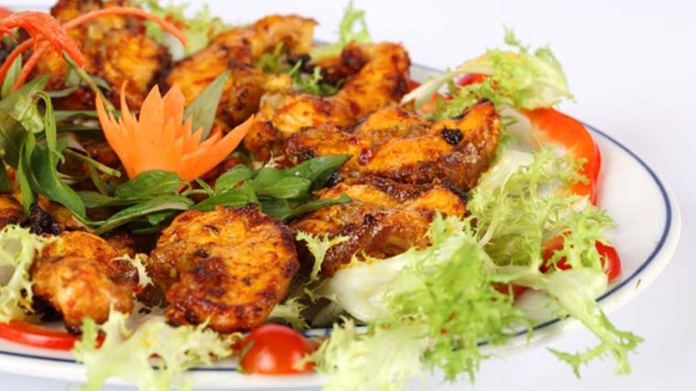 Cá mú nướng muối ớt