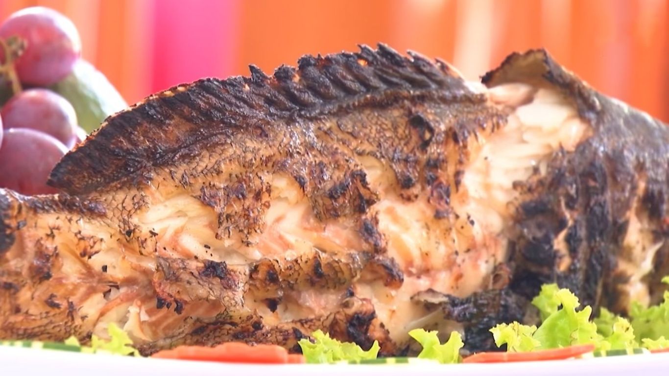 Cá mú đỏ nướng muối ớt