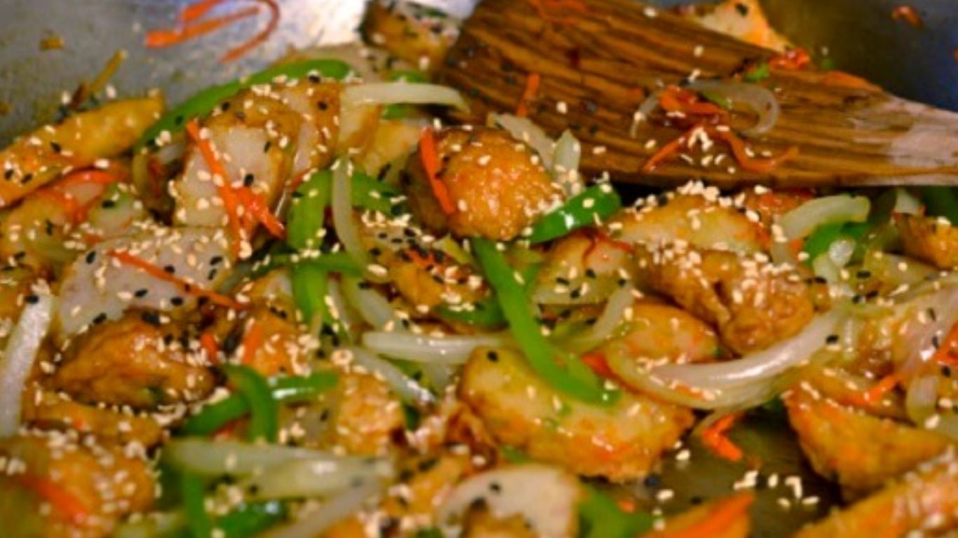 Chả cá xào rau củ