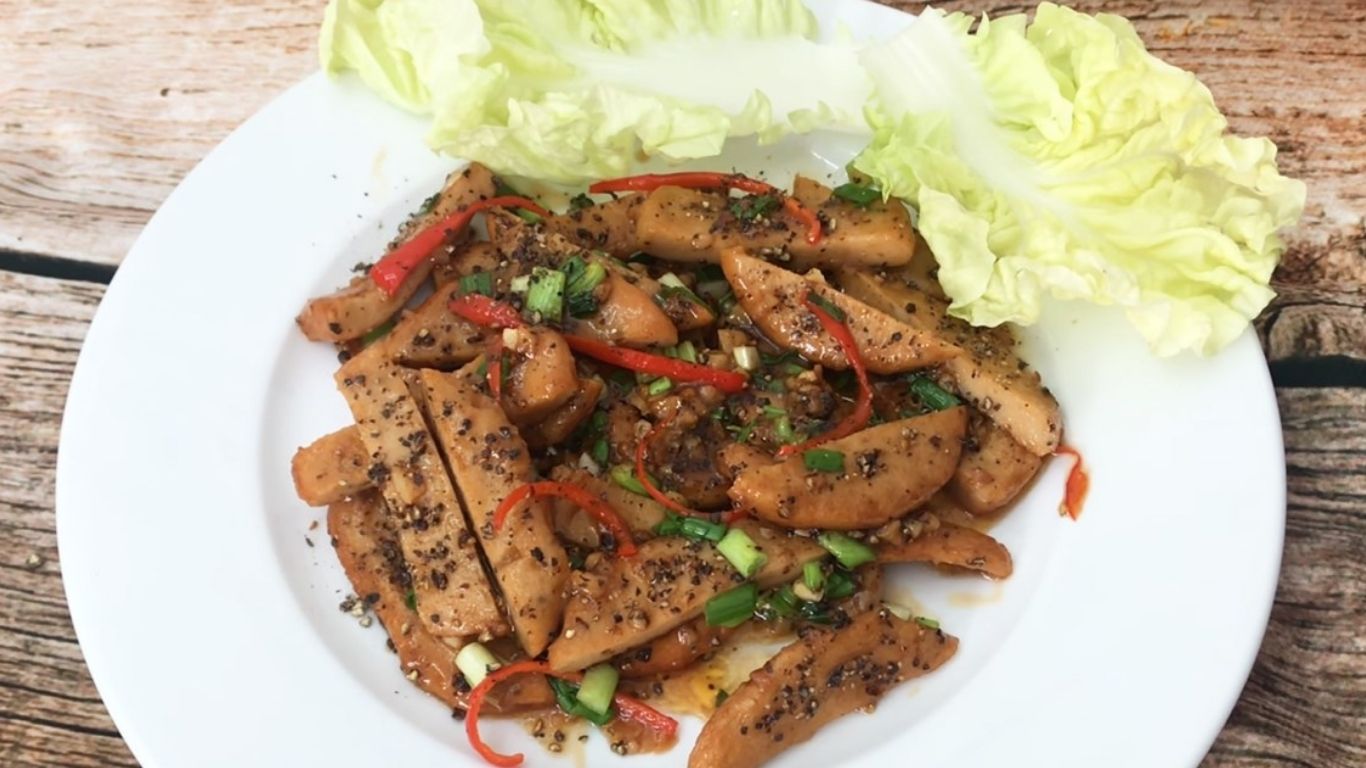 Chả cá basa kho tiêu